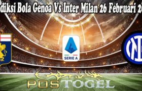 Prediksi Bola Genoa Vs Inter Milan 26 Februari 2022